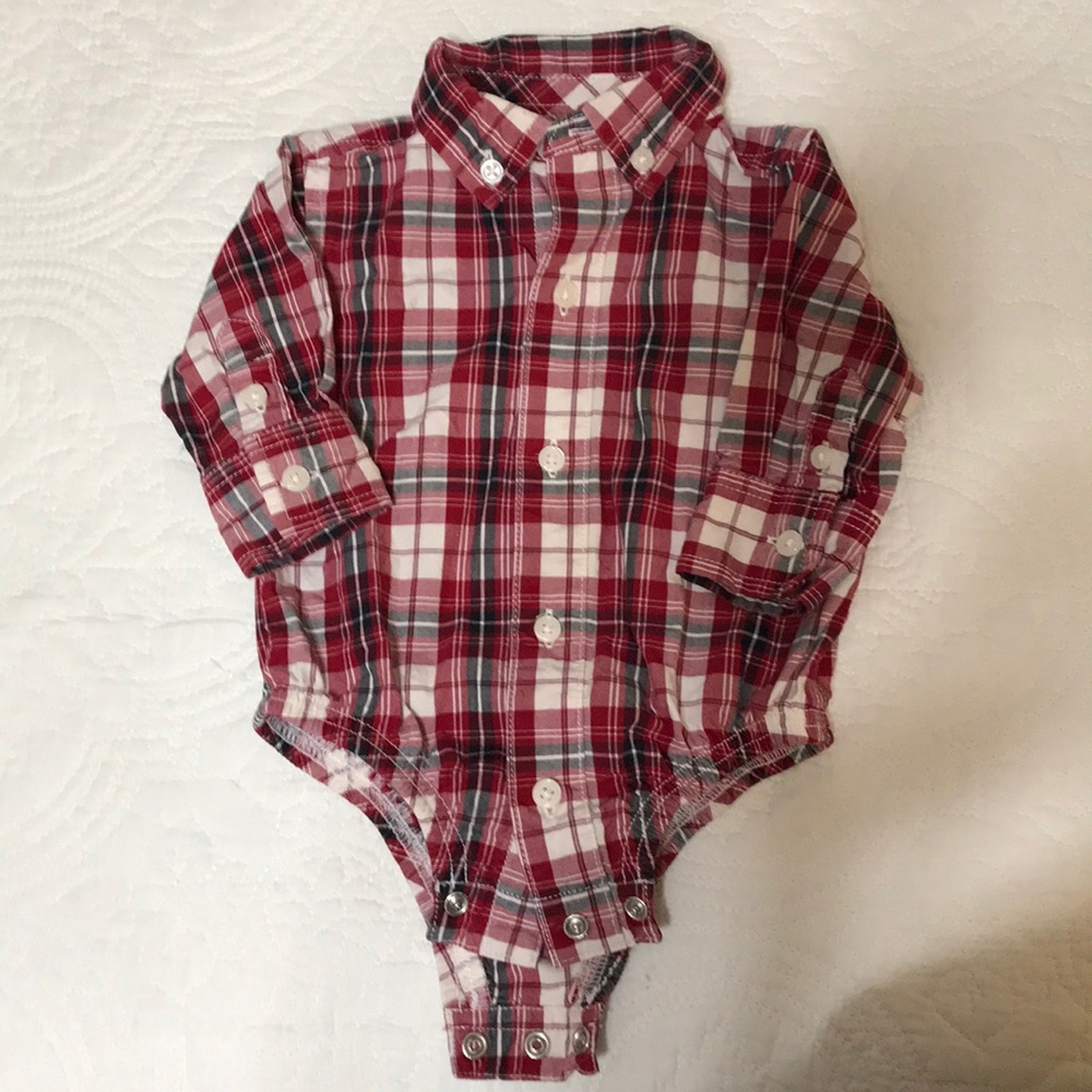 Gymboree Baby boys Oxford onesie 0-3 months